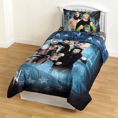 더블유더블유이 WWE Microfiber Comforter Children Bedding Superstars Twin Size Comforter for Boys