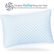 [아마존 핫딜] Nestl Bedding Heat and Moisture Reducing Ice Silk and Gel Infused Memory Foam Pillow - King - 2 Pack
