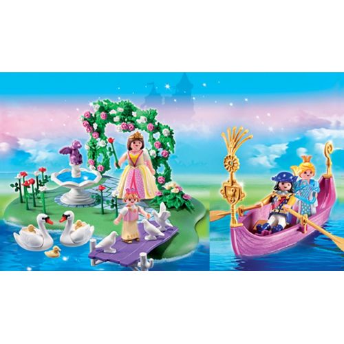 플레이모빌 PLAYMOBIL 40th Anniversary Princess Island Compact Set and Romantic Gondola