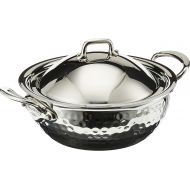 Mauviel 5272.21 MElite Curved splayed Saute pan with lid, 7.9, Stainless