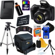 Canon Powershot SX420 IS 20 MP Wi-Fi Digital Camera with 42x Zoom (Black) Includes: Canon NB-11LH Battery & Canon Charger + 9pc 32GB Deluxe Accessory Kit wHeroFiber Cloth