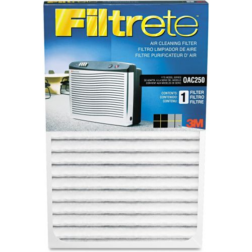 쓰리엠 3M Air Cleaner with Filtrete Filter, for Rooms up to 16x20, 320 CADR, 23.5 InchWx9.5 InchDx18.5 InchH, Black per Silver