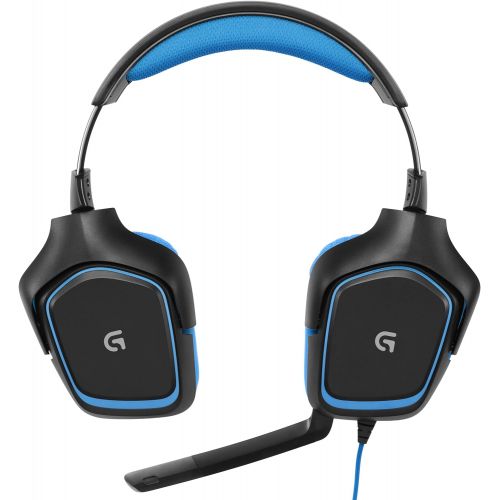 로지텍 Logitech G430 7.1 DTS Headphone: X and Dolby Surround Sound Gaming Headset for PC, Playstation 4  On-Cable Controls  Sports-Performance Ear Pads  Rotating Ear Cups  Light Weigh