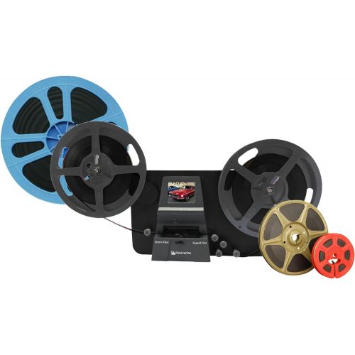  Wolverine 8mm & Super 8 Reels to Digital MovieMaker Pro Film Digitizer, Film Scanner, 8mm Film Scanner, Black (MM100PRO)