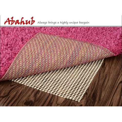  ABAHUB Abahub Anti Slip Rug Pad 8 x 10 for Under Area Rugs Carpets Runners Doormats on Wood Hardwood Floors, Non Slip, Washable Padding Grips