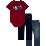 Levi%27s Levis Baby Boys First 3-Piece Bodysuit and Leggings Gift Set