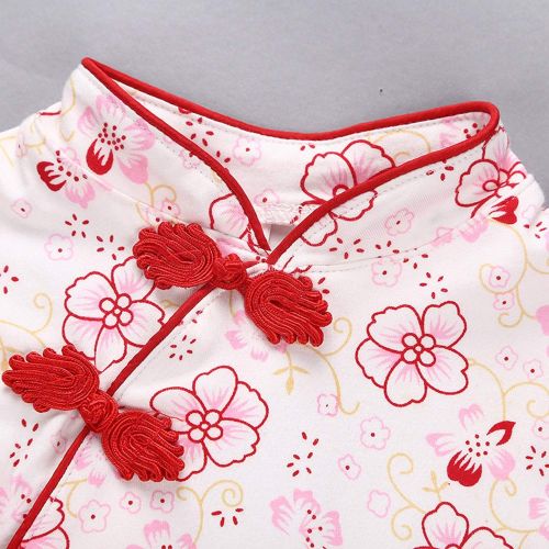  LittleNaNa-Cloth-childrenscostume Summer Dresses Baby Girls Kids Flowers Cheongsam Floral Princess Dresses