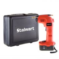 Automatic Cordless Air Compressor Portable Tire Inflator Rechargeable Handheld Emergency PSI/BAR Pump With Needles and Hose for Car Truck RV by Stalwart (18V)