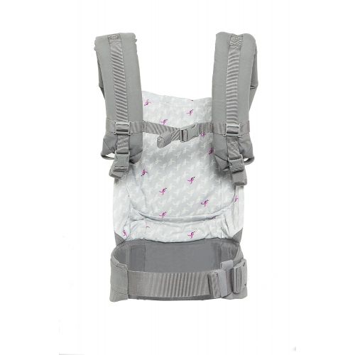 에르고베이비 Ergobaby Original Award Winning Ergonomic Multi-Position Baby Carrier Susan G Komen Limited Edition Ribbons, Pink Grey