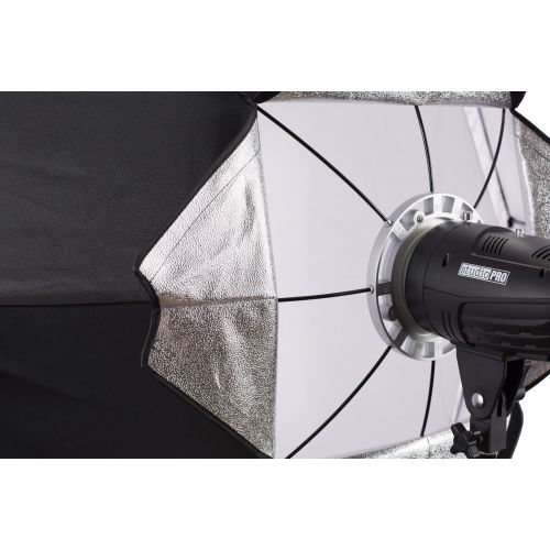  Fovitec StudioPRO 48 Inch Octagon Softbox Photography Light Diffuser and Modifier with Bowens Speedring Mount For Monolight Photo Studio Strobe Lighting