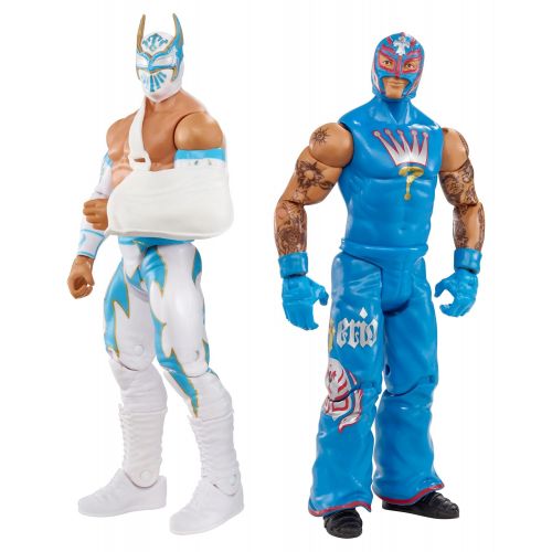 더블유더블유이 WWE Battle Pack Sin Cara vs. Rey Mysterio Action Figure, 2-Pack