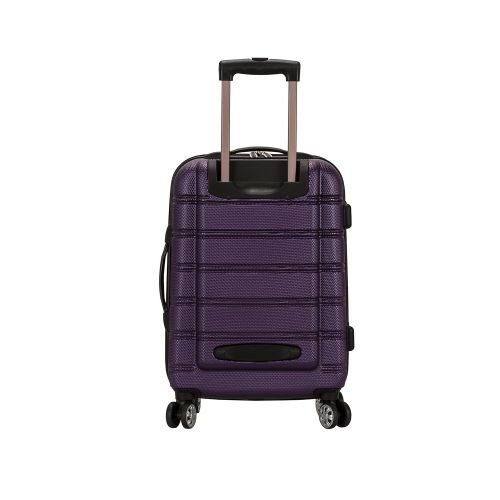  Rockland Melbourne 3 Pc Abs Luggage Set, Purple
