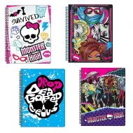 Set 4 Ghoulishly Fabulous Monster High Wide Ruled Notebook Back to School