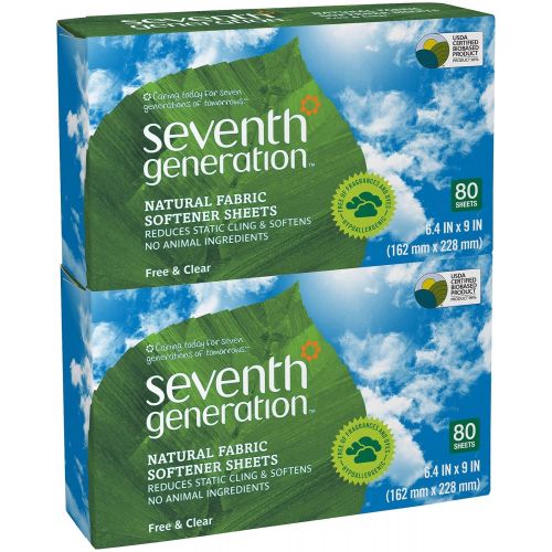  Fabric softener Seventh Generation Fabric Softener Sheets - Free & Clear - 80 ct - 2 pk