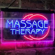 AdvpPro ADVPRO Massage Therapy Business Display Dual Color LED Neon Sign Red & Blue 16 x 12 st6s43-i0315-rb