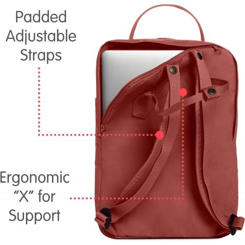  Fjallraven - Kanken Laptop 15 Backpack for Everyday, Dahlia