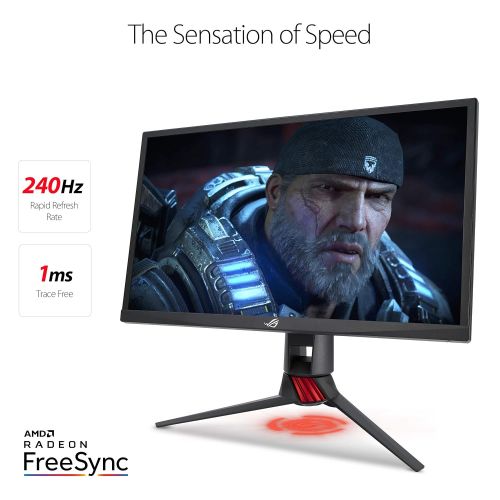 아수스 ASUS ROG Strix XG248Q 23.8” Gaming Monitor Full HD 1080P 240Hz 1ms Eye Care G-Sync Compatible Adaptive Sync Esports with DP Dual HDMI