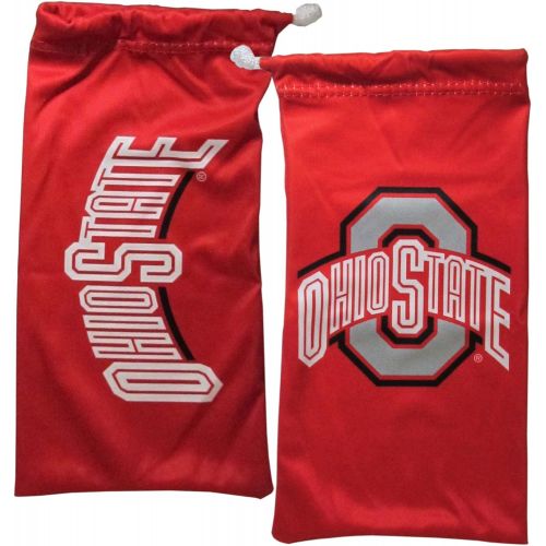  Siskiyou NCAA Ohio State Buckeyes Adult Sunglass and Bag Set, Red
