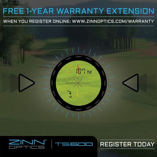  Zinn Optics TS600 Golf Rangefinder  600 Yard Laser Range Finder with Target Sensor