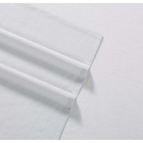  Charisma Luxe Cotton Linen Sheet Set, Queen, Grey