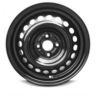 Road Ready Wheels Road Ready Car Wheel For 2012-2014 Honda Insight 15 Inch 4 Lug Black Steel Rim Fits R15 Tire - Exact OEM Replacement - Full-Size Spare