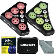 Photo Savings Novation Dicer Cue Point & Looping DJ Controller and Accessory Bundle W Djing For Dummies + Carry Case + Fibertique Cloth