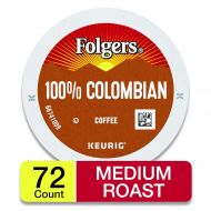 FOLGERS K CUPS Folgers 100% Colombian Medium Roast Coffee, 72 K Cups for Keurig Coffee Makers