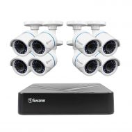 Swann SWDVK-HDHOMK88-US DVR8-1575 TVI 720A / 500GB / 8 x HDCAM Bullet White Surveillance DVR Kit, Black