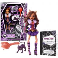 Monster high Mattel Year 2009 Monster High Freaky Just Got Fabulous Diary Series 11 Inch Doll - Clawdeen Wolf Daughter of the Werewolf with Trendy Handbag, Cat Pet Crescent, Hairbrush, Diary an