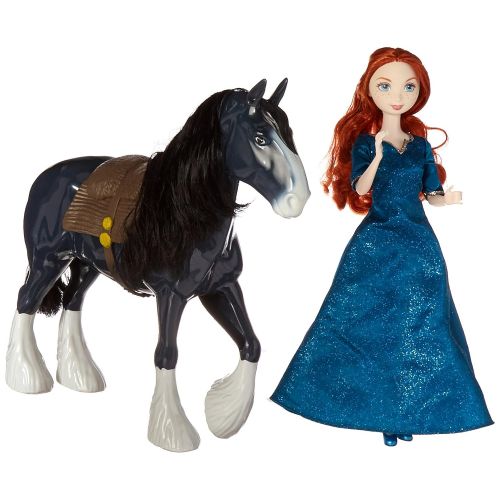 마텔 Mattel Merida and Angus Brave Disney Pixar Figure Doll and Horse Gift Set