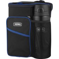 THERMOS Lunch Cooler and STAINLESS KING Direct Drink Bottle Combination Set, Black