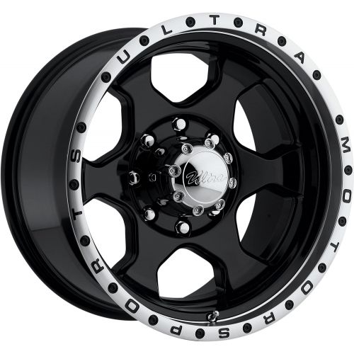  Ultra Wheels Ultra Motorsports Rogue RWD Type 175 Gloss Black Center with Diamond Cut Lip - 16 X 8 Inch Wheel