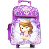 Visit the Disney Store 16 Inch Disney Sofia Rolling Backpack Travel Book Bag with Wheels
