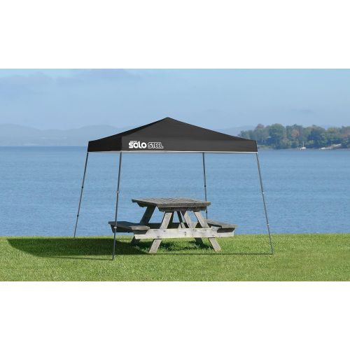  Visit the Quik Shade Store Quik Shade 11 x 11 Solo Steel 72 Square Feet of Shade Slant Leg Outdoor Pop-Up Canopy