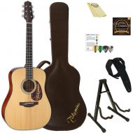 Takamine EF340S TT-KIT-2 Thermal Top Acoustic-Electric Guitar with Hard Case & ChromaCast Accessories