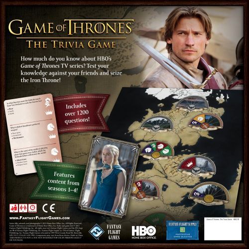  Fantasy Flight Games HBO Game of Thrones Trivia Game