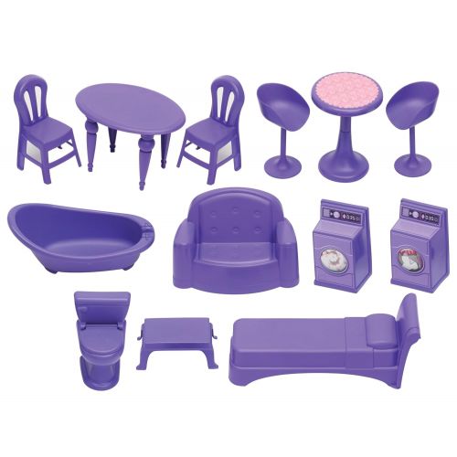  American Plastic Toys Fashion Doll Cozy Cottage, Purple