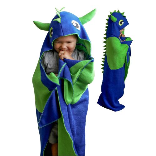  Born To Unicorn Dinosaur Blanket for Kids - Dinosaur Toy Blanket Gift, Wearable Blankets, Dragon Boys Hoodie, Soft Hooded Blanket Throw, Monster Gifts for Boys