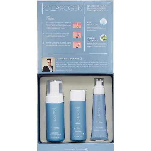  Advanced Skin and Hair Clearogen Acne Treatment Set, Sulfur