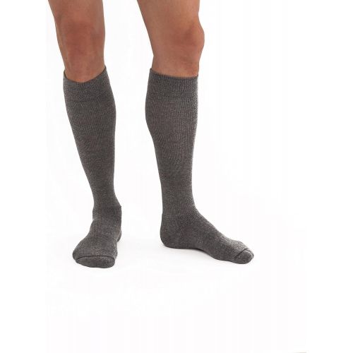  JOBST Activewear 15-20 mmHg Knee High Compression Socks, Large Full Calf, Steel Grey
