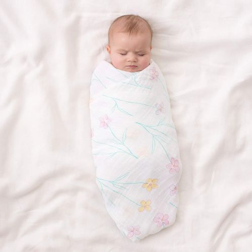  Aden aden + anais Swaddle Blanket | Boutique Muslin Blankets for Girls & Boys | Baby Receiving Swaddles | Ideal Newborn Boy & Girl Gifts, Unisex Infant Shower Items, Toddler Gift, Weara
