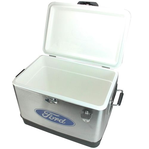  Outdoor Northlight Officially Licensed Staineless Steel Ford 54 Quart Cooler