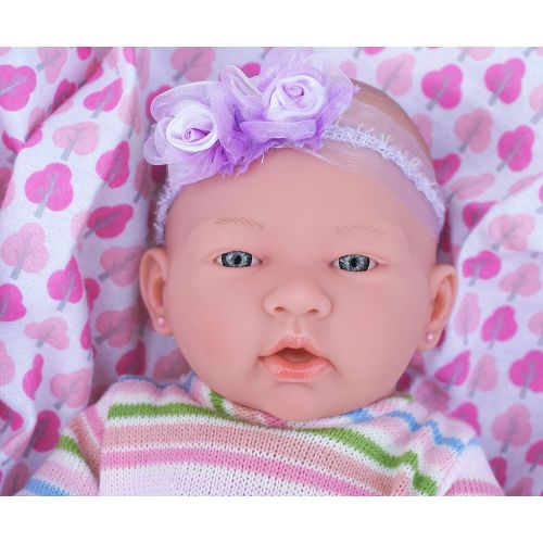  Doll-p My Lovely Baby Blond Realistic Berenguer 17 inches Anatomically Correct Real Girl Alive Baby Washable Doll Soft Vinyl accessories