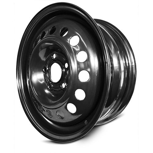  Road Ready Car Wheel For 2010-2013 Ford Transit 15 Inch 5 Lug Black Steel Rim Fits R15 Tire - Exact OEM Replacement - Full-Size Spare