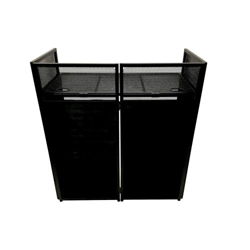  Cedarslink DJ Event Facade WhiteBlack Scrim Metal Frame Booth + 20 x 40 Flat Table Top Includes Both White and Black Panels + Carrying Cases!