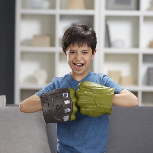  Avengers Marvel Thor: Ragnarok Hulk Smash FX Fists  Motion Activated Sounds, Smash Into Action Like The Hulk  For Ages 5 Plus