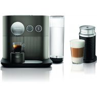 Nespresso Expert Original Espresso Machine with Aeroccino Milk Frother Bundle by DeLonghi, Anthracite Grey