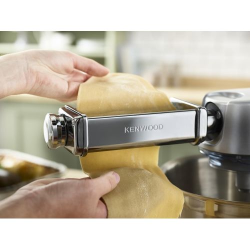  Besuchen Sie den Kenwood-Store Kenwood Pasta-Set MAX980ME Zubehoer fuer Kenwood Kuechenmaschinen, elektrische Nudelmaschine mit Lasagne-Walze und Spaghetti und Fettuccine Aufsatz, Edelstahl