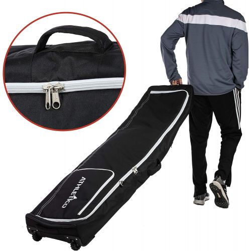  [아마존베스트]Athletico Conquest Padded Snowboard Bag with Wheels - Travel Bag for Single Snowboard and Snowboard Boots