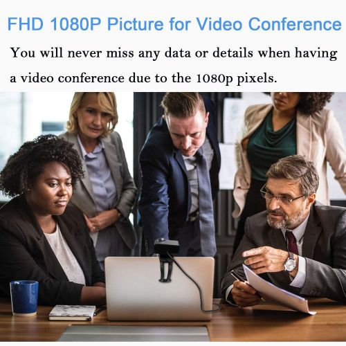  [아마존 핫딜]  [아마존핫딜]AUSDOM Webcam Full HD 1080P Computer-Kamera Eingebautes Mikrofon Breitbild Videoanrufen und Aufnahmen Support Facebook YouTube Twitch Streaming, Kompatibel fuer Windows 10/8/7 und Mac